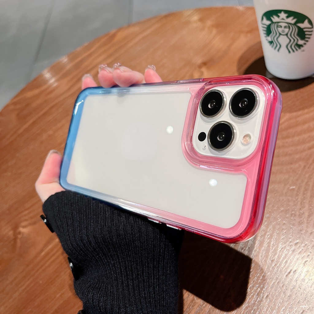 Ốp Điện Thoại Acrylic Trong Suốt Chống Sốc Sang Trọng Cho iPhone 13 12 11 Pro MAX X XS MAX XR