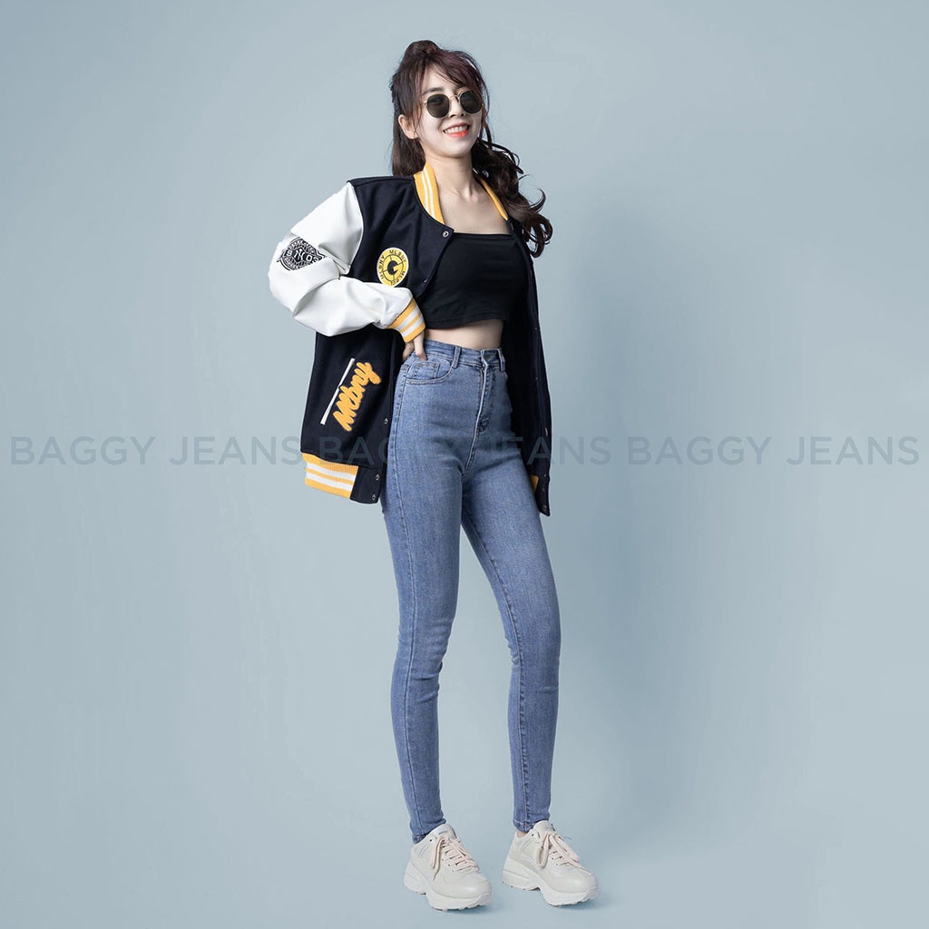 Quần Bò Nữ Tôn Dáng, Quần Skinny Jean Xắn Gấu