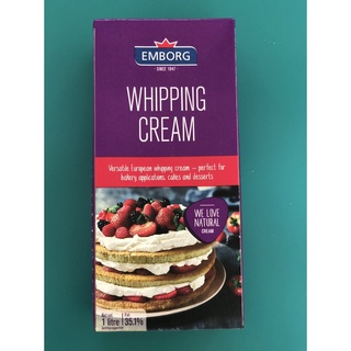 Whipping cream 1L hiệu Emborg - độ béo 35%