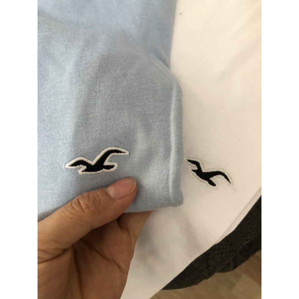 Áo thun Hollister màu trơn thêu logo Icon Crew T-Shirt  - Chypshop vnxk