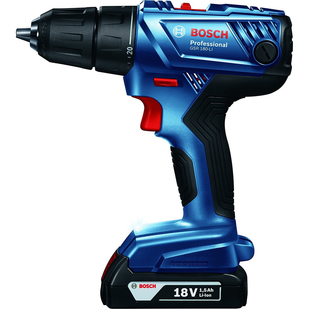 {Hàng_Chính hãng} Máy khoan vặn vít dùng pin Bosch GSR 180 LI