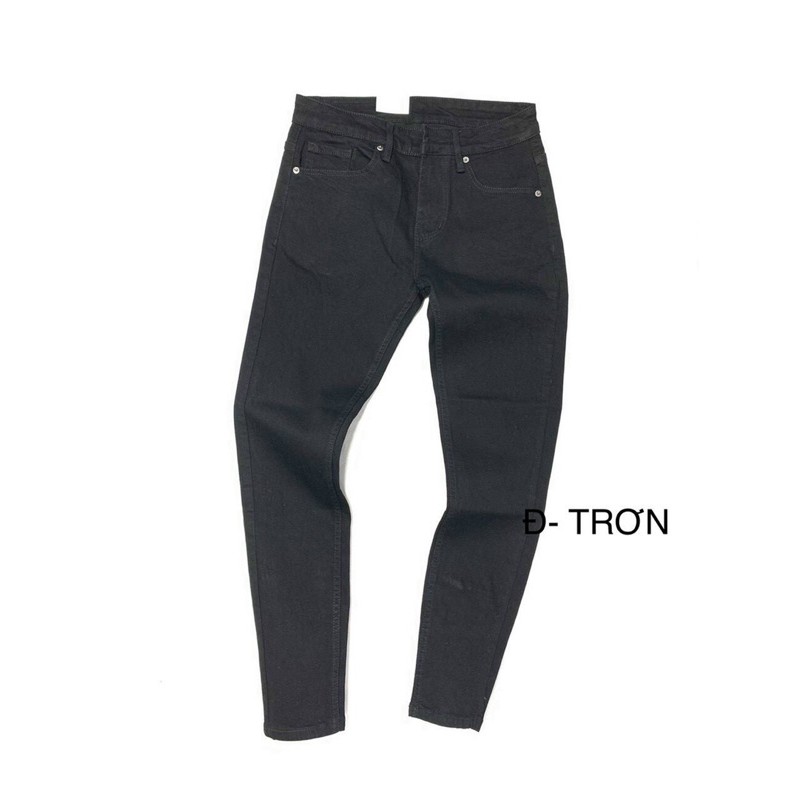 Jean nam cao cấp trắng đen skinny mặc kèm áo dài