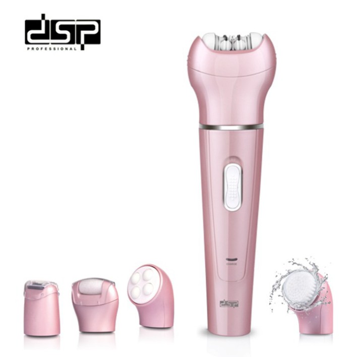 Sản Phẩm Máy làm đẹp cho phụ nữ đa năng 5 trong 1: Làm sạch lông, rửa mặt, massage mặt, massage toàn thân và tẩy da chết