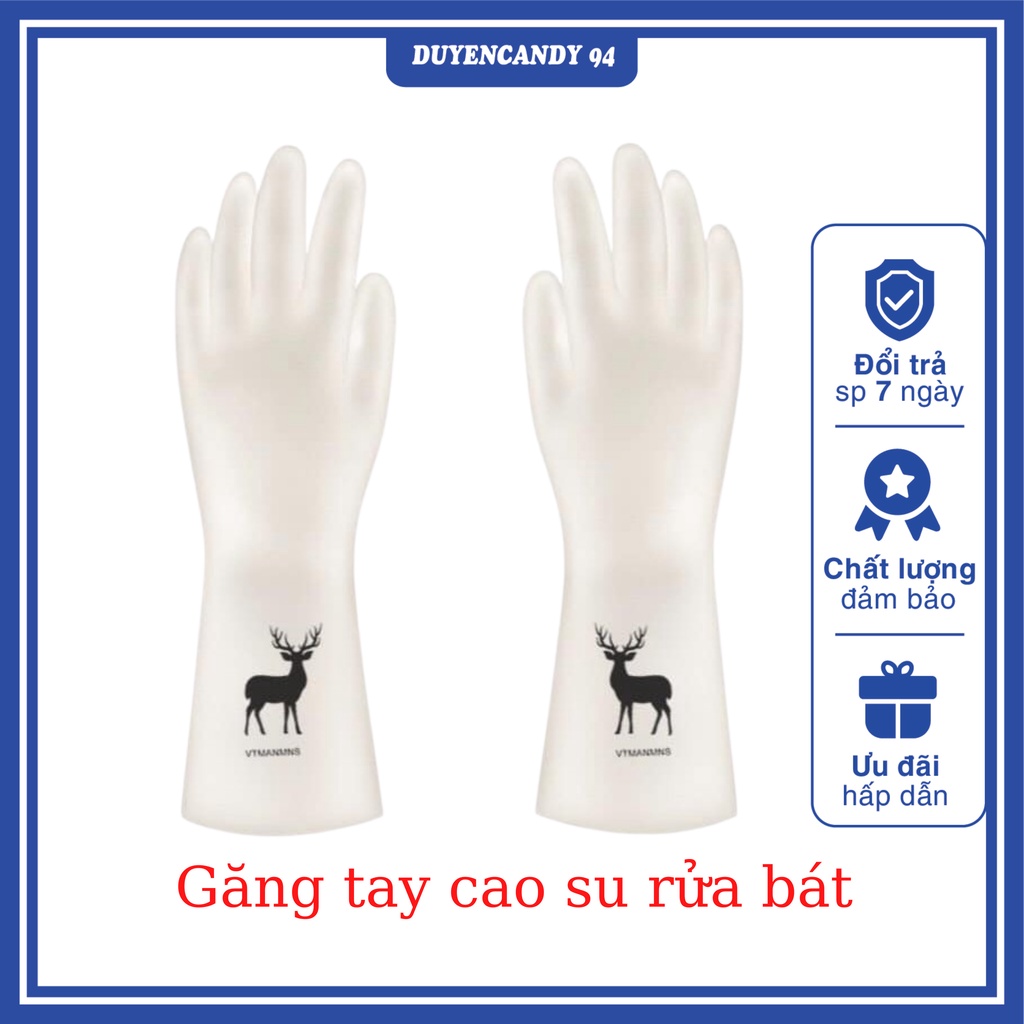 Găng tay cao su - găng tay rửa bát,gang tay siêu dai hình hươu