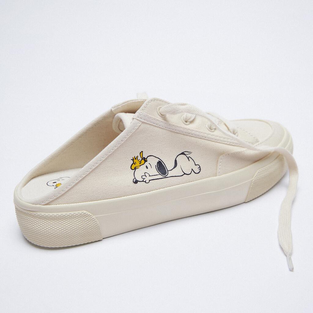 Giày Thể Thao Đế Bằng In Hình Snoopy Zar Thời Trang Xuân Thu Cho Nữ