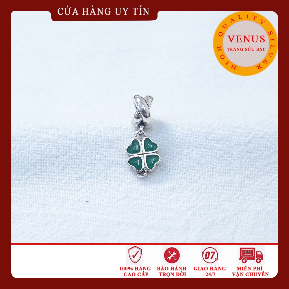 Bộ sưu tập charm cỏ 4 lá- Bạc 925 cao cấp- Mã sản phẩm VENUSTC4L