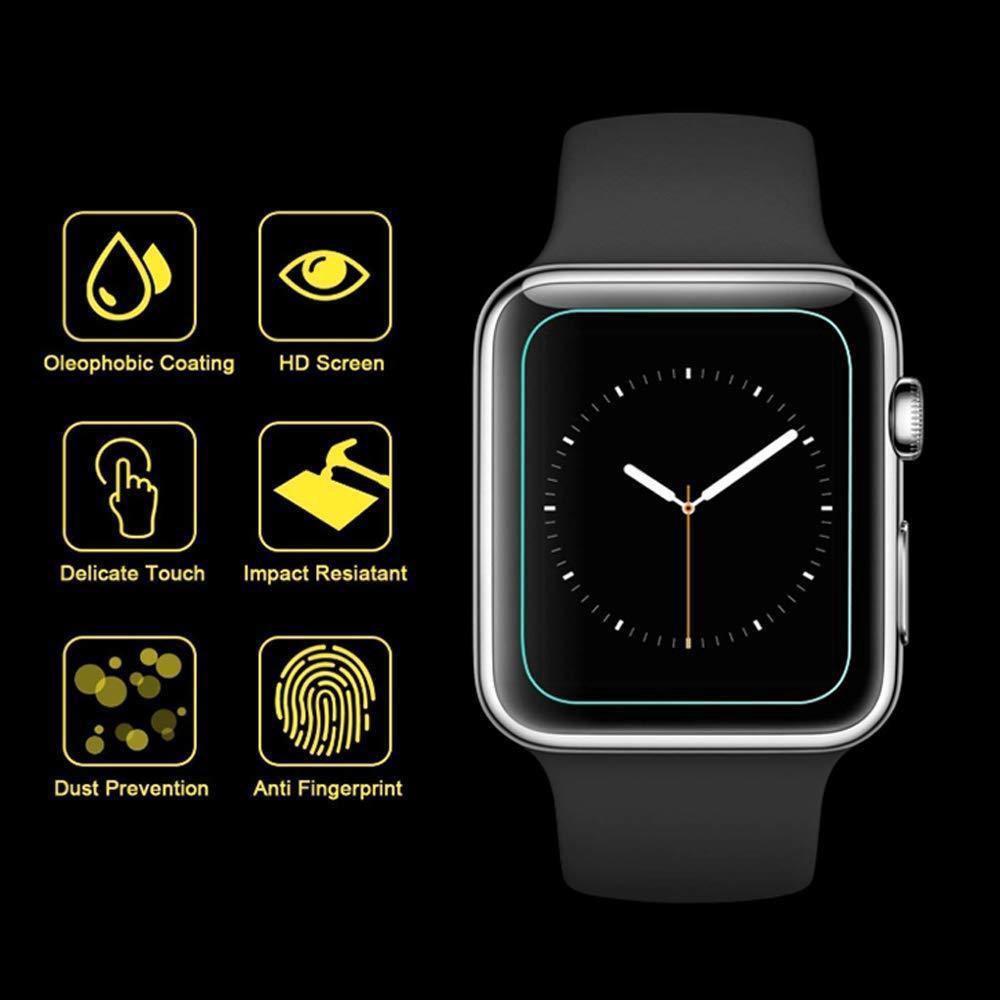 2 miếng dán cường lực cho Apple iWatch Series 4 / 3 / 2 / 1 HD 9H