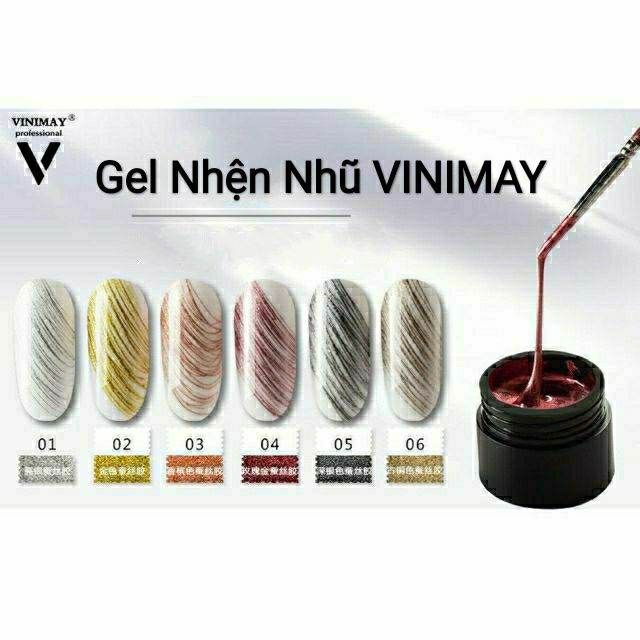 GEL Nhện Nhũ VINIMAY Bán Lẻ 6 Mầu