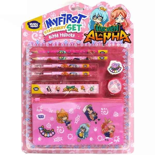 Bộ Dụng Cụ Học Tập Học Viện Alpha My First Stationery Set - HooHooHaHa VPH04-0300 - Pandora