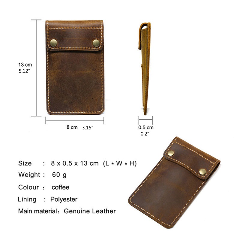 Túi Đựng Đồng Hồ Bằng Da Thật Phong Cách Vintage Sáng Tạo Tiện Dụng Cho Nam Và Nữ