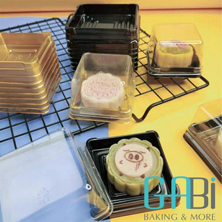 50-100 hộp nhựa nắp trong đựng bánh trung thu 75g