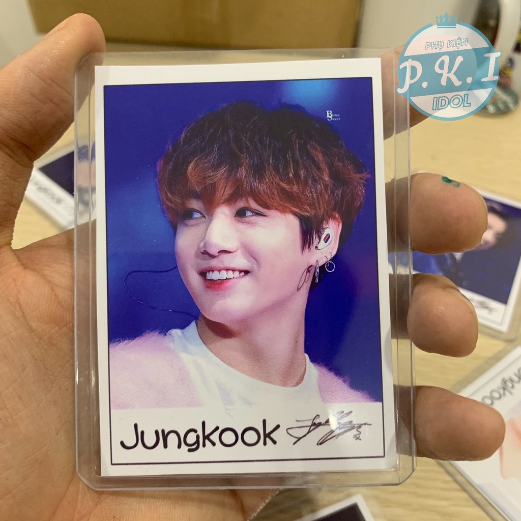 Siêu Phẩm 9 Lomo Card JungKook BTS Tặng Kèm Luôn 9 Toploader B8