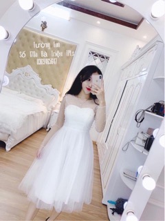 Đầm xoè đính ngọc