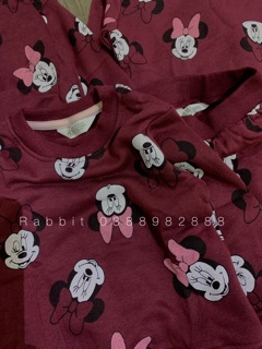 Bộ nỉ Mickey đỏ