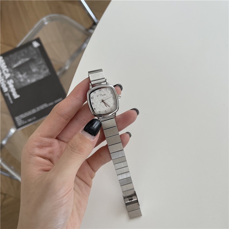 Đồng hồ nữ thời trang JUHANI đồng hồ dây kim loại mặt chữ nhật - DHV08 | BigBuy360 - bigbuy360.vn