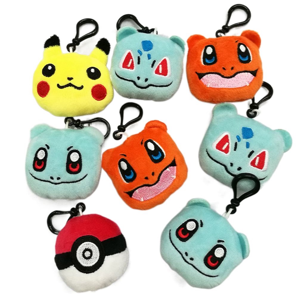 Móc Khóa Pikachu Nhồi Bông 6cm Dễ Thương