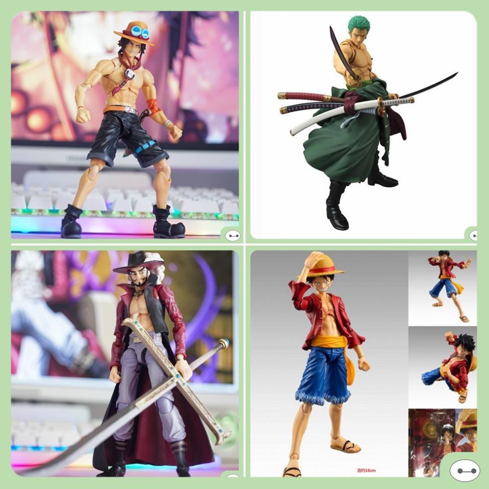 MÔ HÌNH ONEPIECE FIGMA CỬ ĐỘNG KHỚP ACE / ZORO / LUFFY / MIHAWL