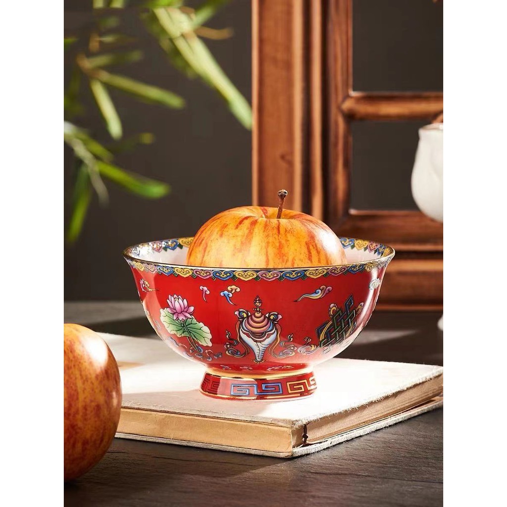 CHÉN SỨ 8 CÁT TƯỜNG KHÔNG CHÂN