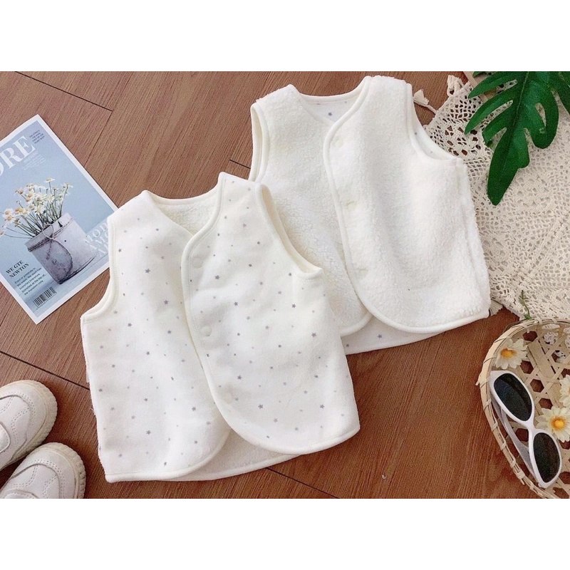 Jile lông cừu lót cotton  mềm uniqilo dư xịn mặc được 2 mặt