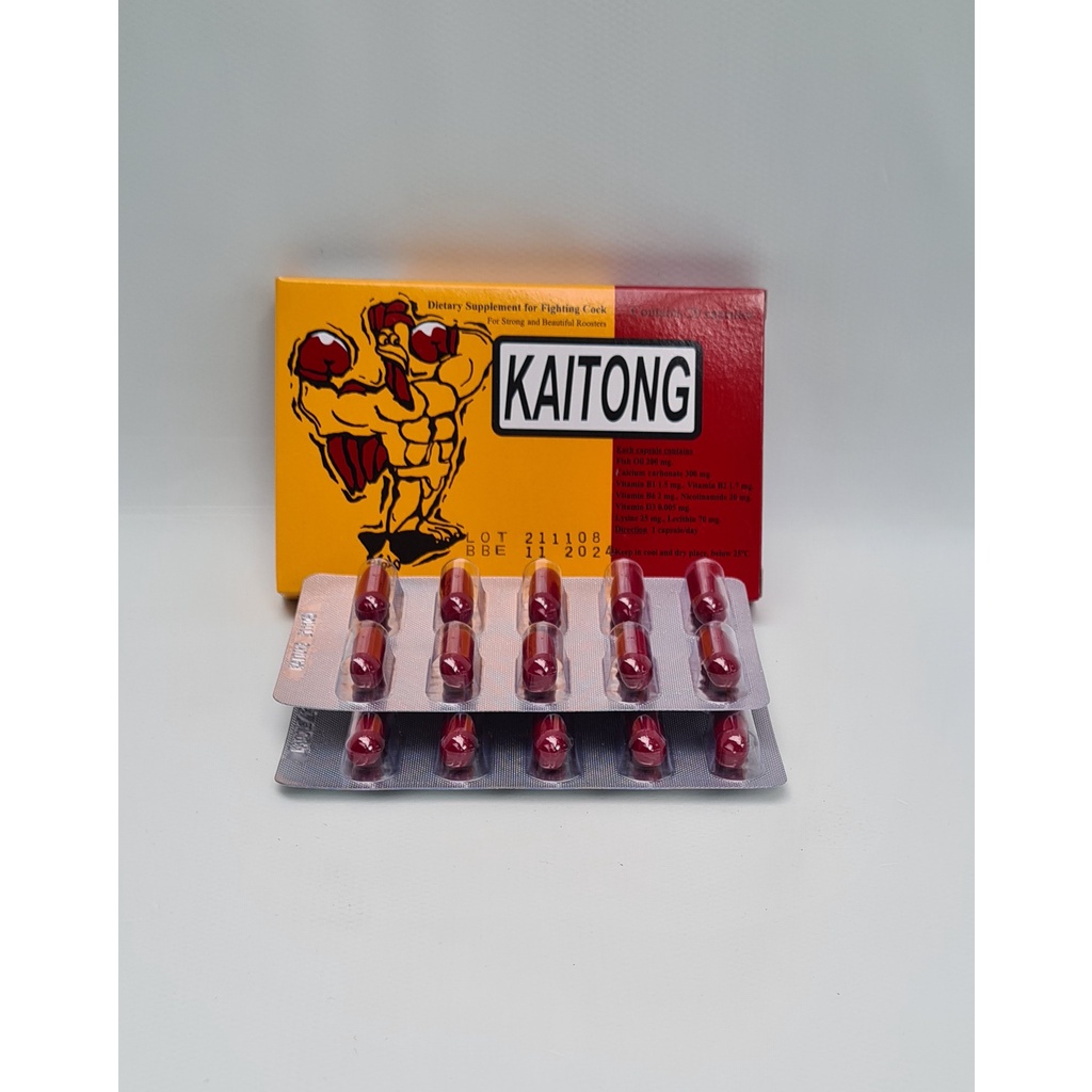 HỘP SÂM KAITONG NUÔI KÍCH LỰC CHO GÀ ĐÁ (20 viên)