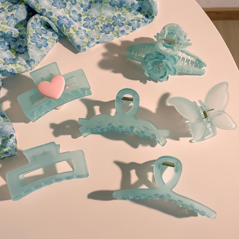 Kẹp Tóc Trong Suốt Hình Hoa Trà Chống Trượt Cho Nữ