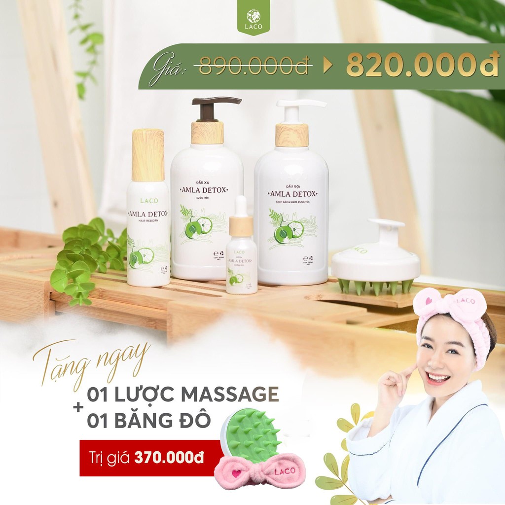 [Chính Hãng] Xịt dưỡng tóc Amla Hair Reborn Laco ⚡ Tạo độ phồng, dưỡng ẩm tóc, nước hoa cho tóc, giúp tóc chắc khỏe