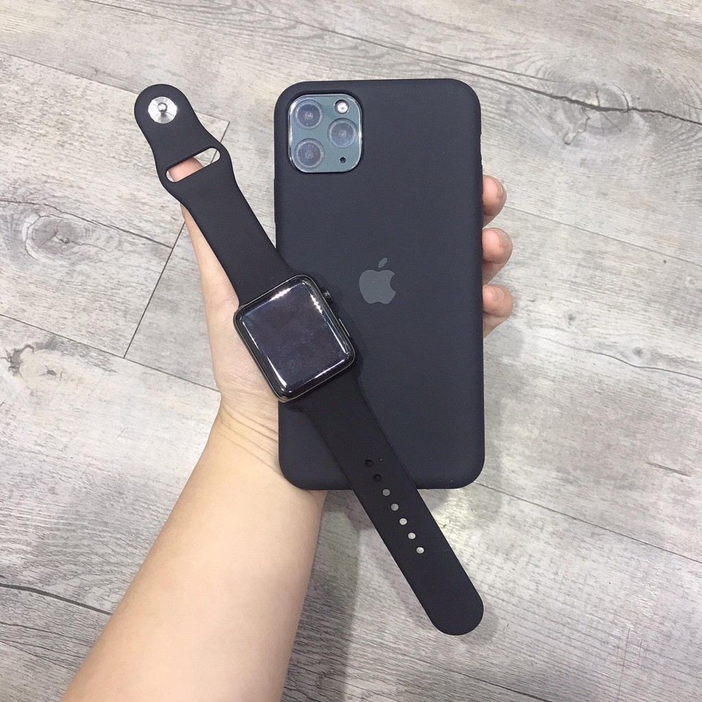 Combo Ốp Chống Bẩn - Dây Apple Watch Cao Su  Iphone 6/ 6plus / 7/ 8/ 7plus / X/ Xs max / 11/ 11pro/ 11promax