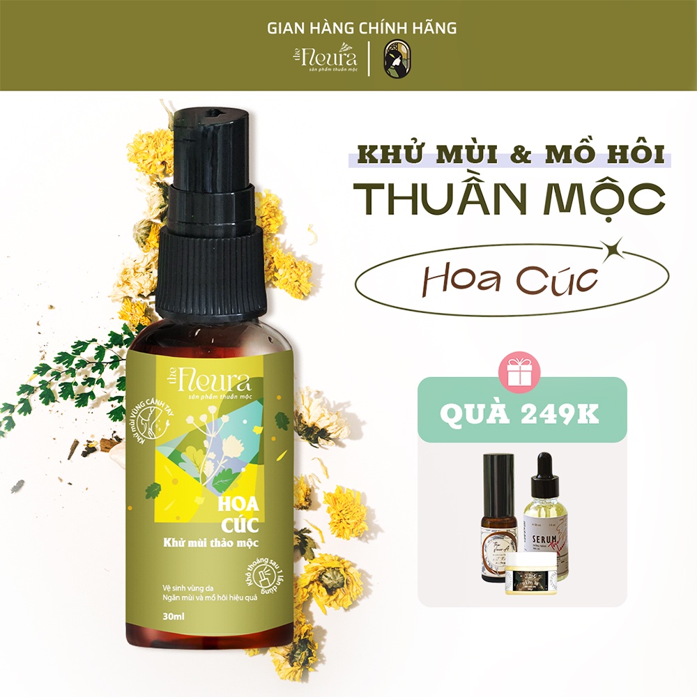 Khử Mùi Hôi Nách Hoa Cúc Xịt Ngăn Mồ Hôi Nách và Loại Bỏ Mùi Hôi An Toàn Hiệu Quả THE FLEURA
