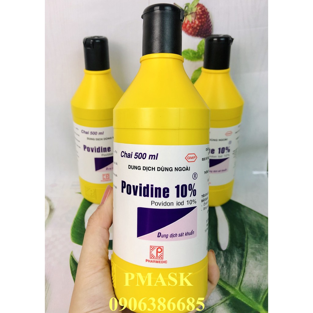 Thuốc tím sát trùng Povidine 500ml/1chai – Dung dịch sát trùng Povidine 0,5 lít