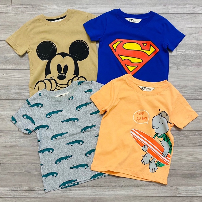 👶🏻👶🏻 Áo phông HM bé trai size từ 9/12m đến 4/5y👶🏻👶🏻