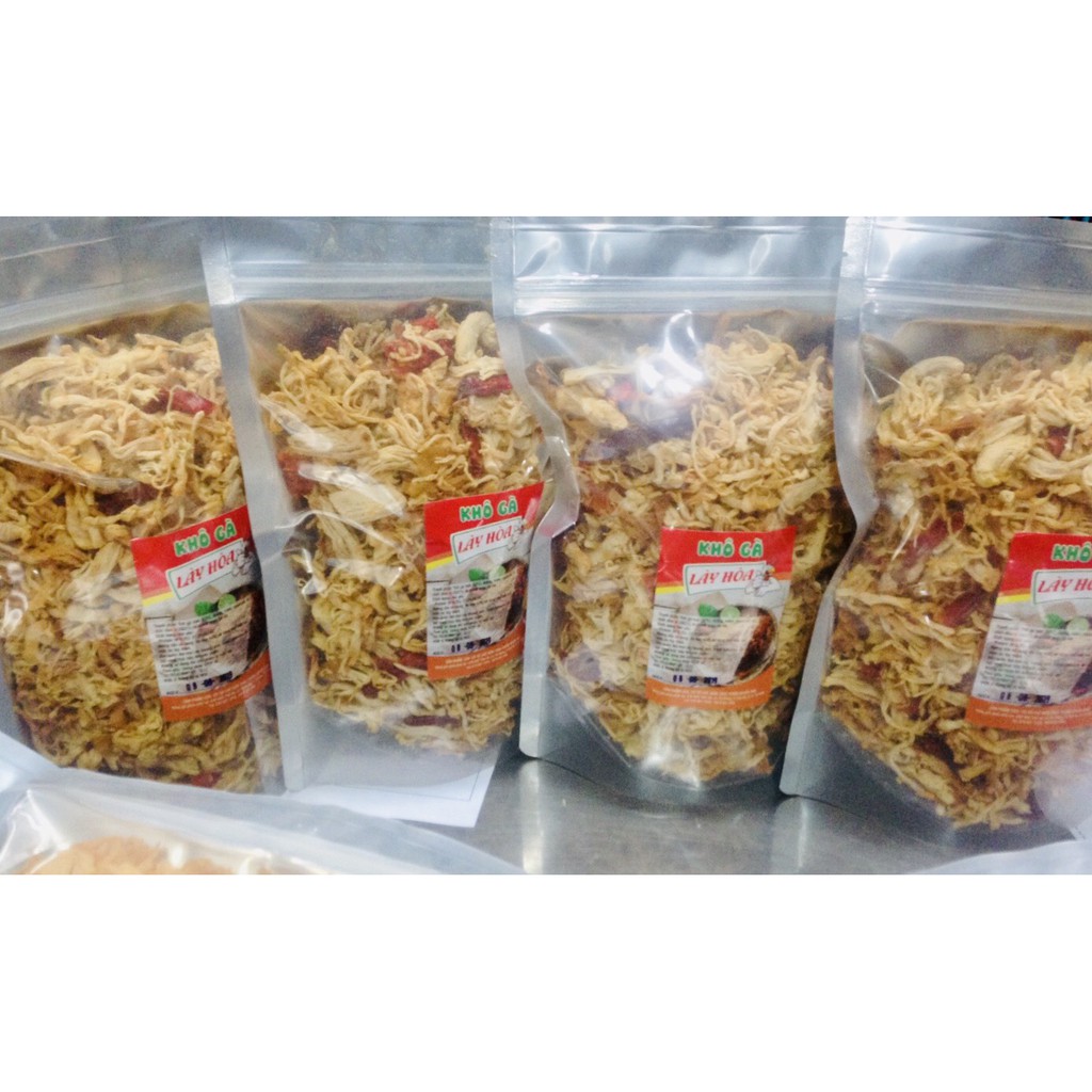 2KG khô Gà Bơ Tỏi cay Lày Hòa