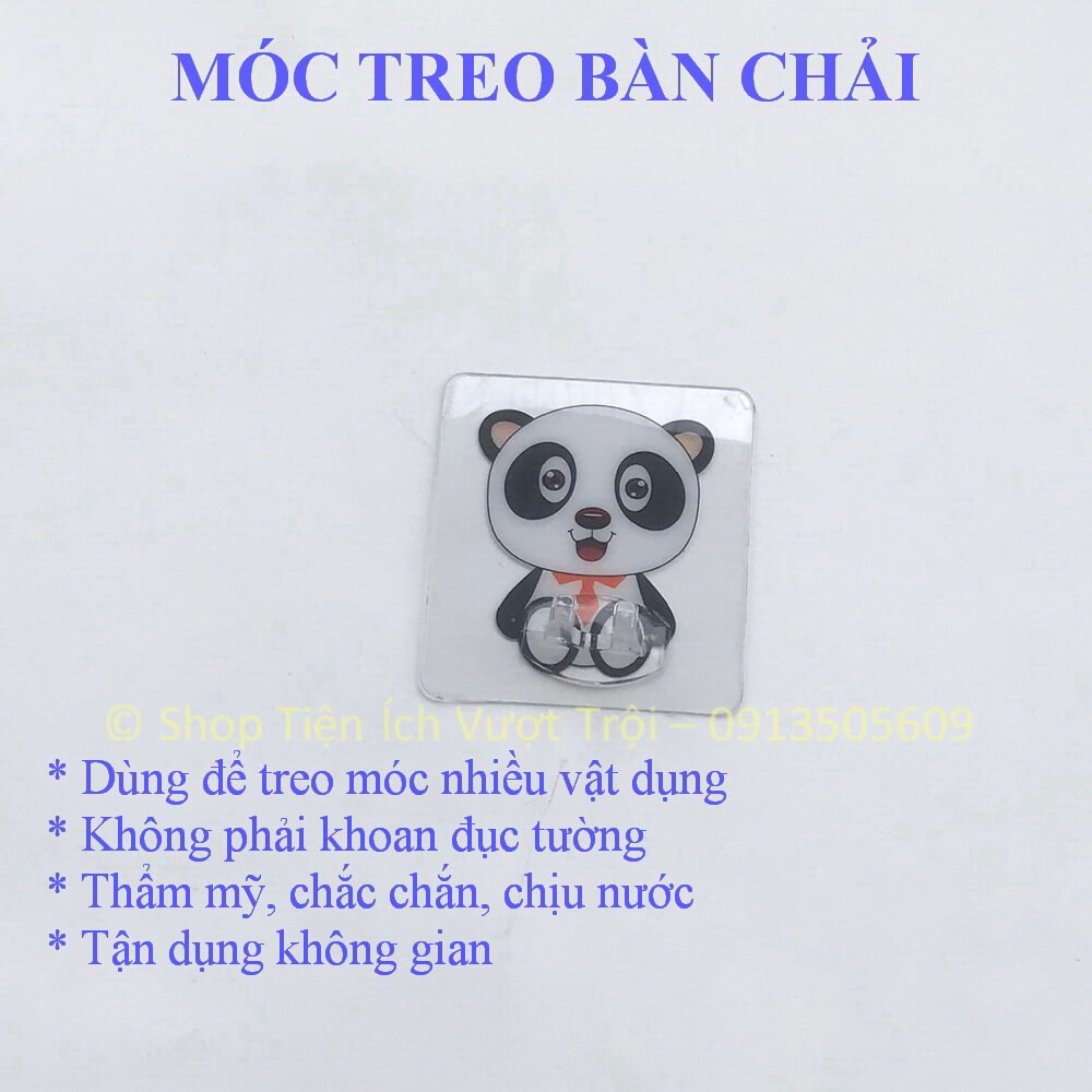 Móc dán treo bàn chải và nhiều vật dụng trong nhà tắm, nhà bếp, tiện lợi,chi phí thấp,không khoan đục-Tiện Ích Vượt Trội