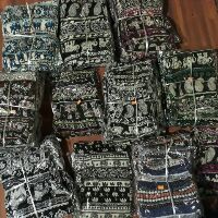 Combo 3 quần lanh thổ cẩm bo gấu