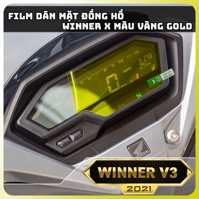 Miếng dán bảo vệ mặt đồng hồ WINNER X V3 màu vàng Gold