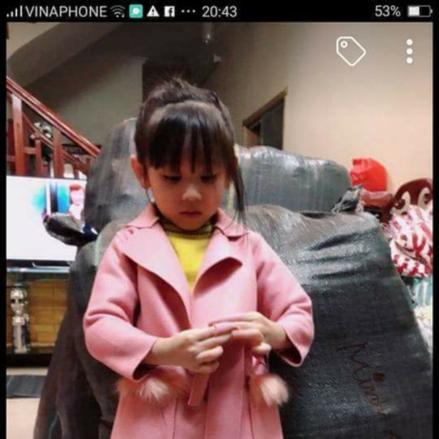 Combo áo dạ bé gái