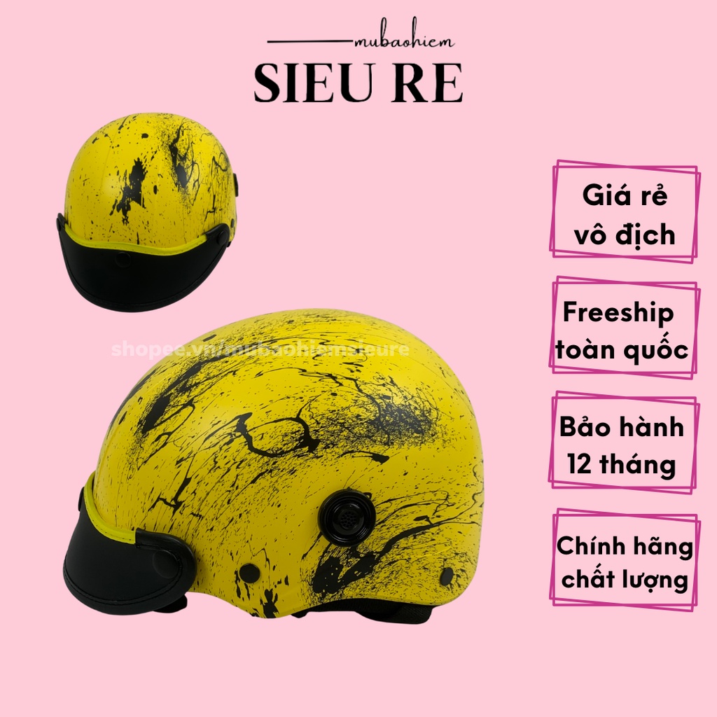 Mũ bảo hiểm nửa đầu chính hãng nhúng cacbon tem S22 , nón bảo hiểm đa dạng màu sắc sơn xịn 2K phủ nano phù hợp cả nam nữ
