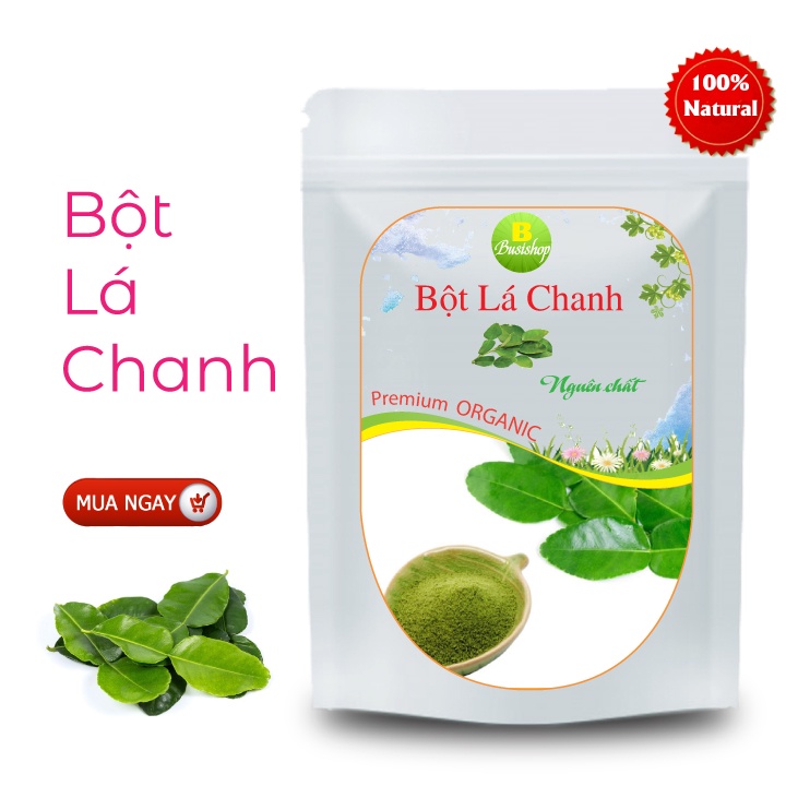 Bột lá chanh nguyên chất 100g - làm gia vị, bổ sung vitamin, tốt cho hệ tiêu hóa