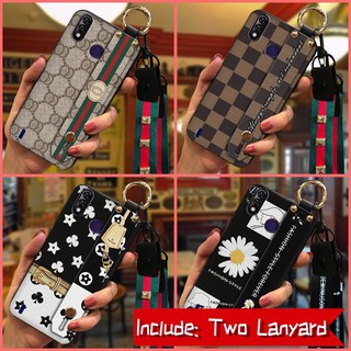 Ốp Lưng Họa Tiết Ca Rô Có Dây Đeo Cho Itel P33