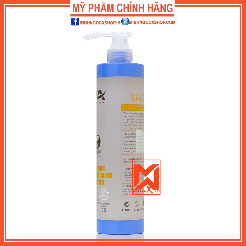 Dầu gội phục hồi giữ màu nhuộm DIVA xanh 750ml chính hãng