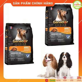 Đồ ăn chó lớn Ganador  FREESHIP  Gói 400g Ganador Premium Adult | thức ăn hạt chó lớn vị cừu và gạo