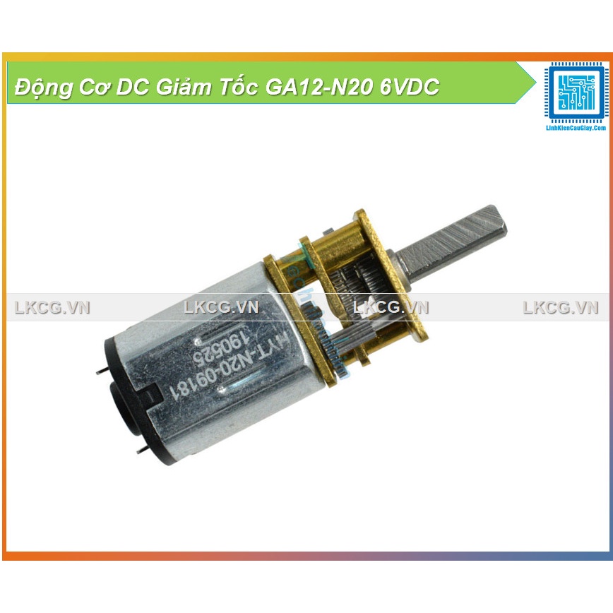 Động Cơ DC Giảm Tốc GA12-N20 6VDC