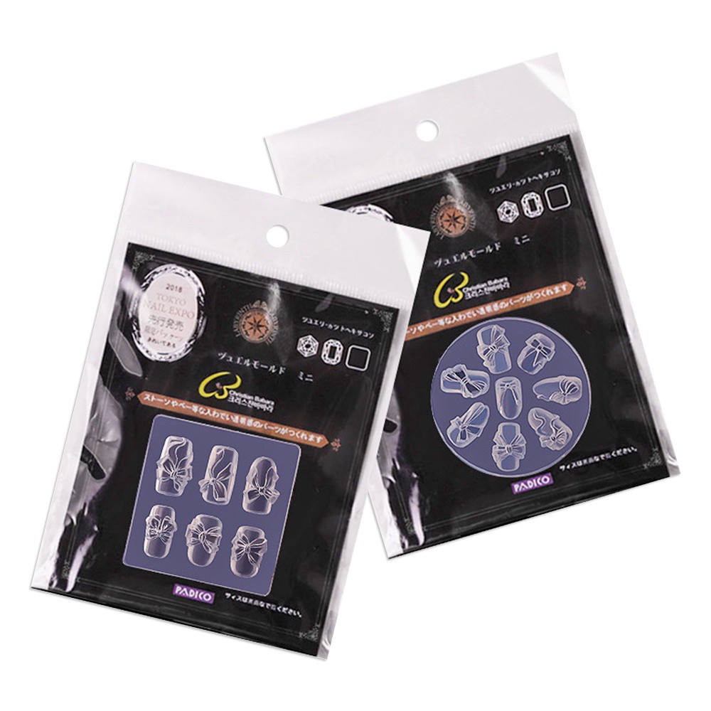 Khuôn In Trang Trí Móng Tay Hình Nơ 3D Bằng Silicone DIY