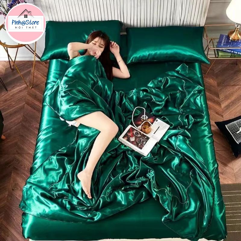 Bộ CHĂN GA GỐI phi lụa Thái Tuấn MÁT LẠNH - INB SIZE GIƯỜNG | BigBuy360 - bigbuy360.vn