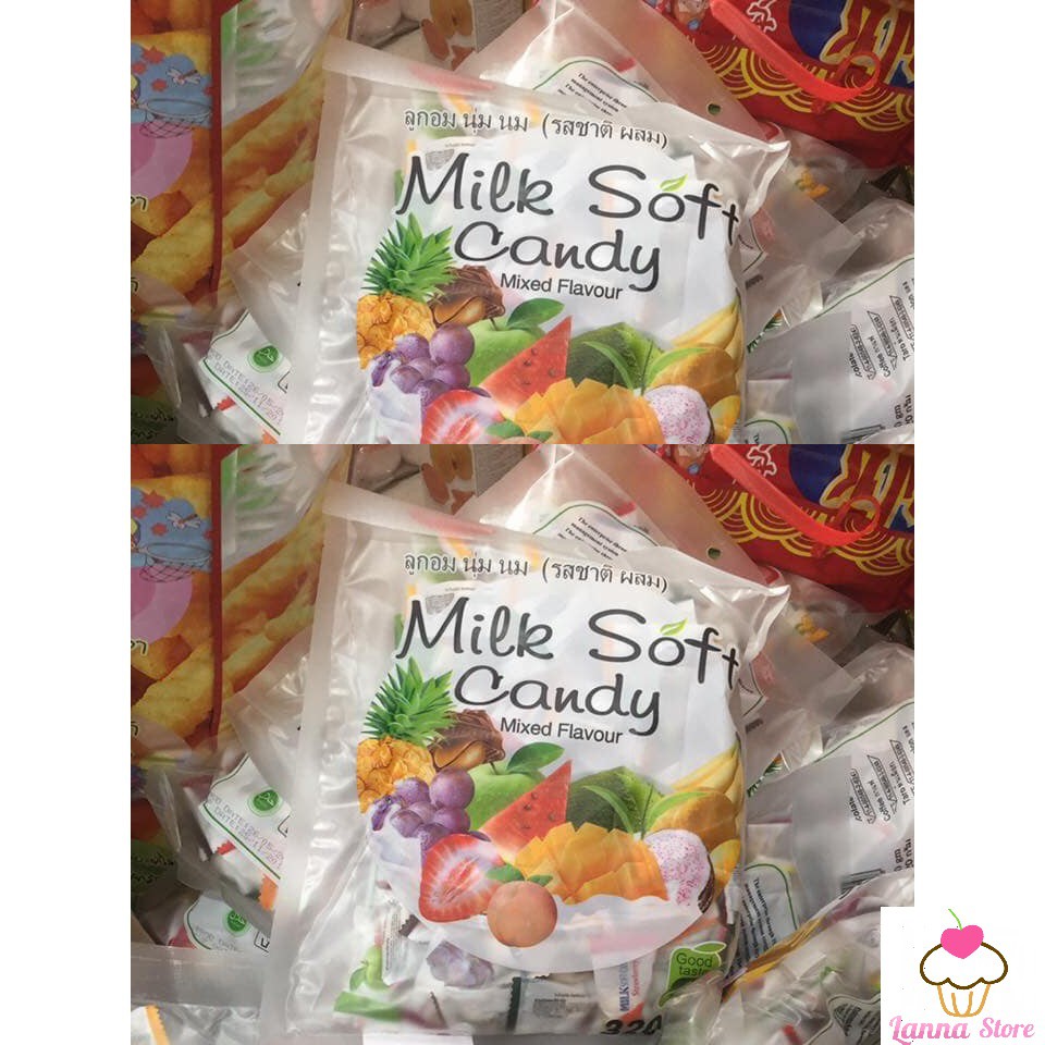 [SIÊU NGON] Kẹo Dẻo Milk Soft Candy Trái Cây gói 320g- Thái Lan