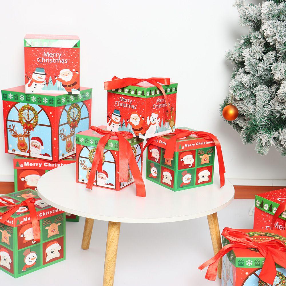 WTTLE Bộ 3 Túi Giấy Đựng Quà Giáng Sinh Xinh Xắn