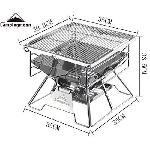 Bếp nướng dã ngoại gấp gọn inox cao cấp Campingmoon MT-2