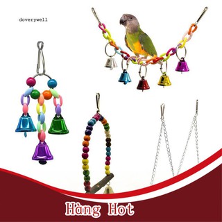 [Hàng Cao Cấp ] Set 4 đồ chơi treo thiết kế nhiều màu bắt mắt sống động cho chim vẹt