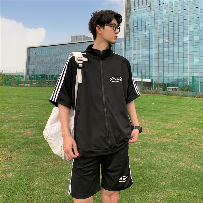 Set of sports jackets and shorts with active fashion style for men | BigBuy360 - bigbuy360.vn