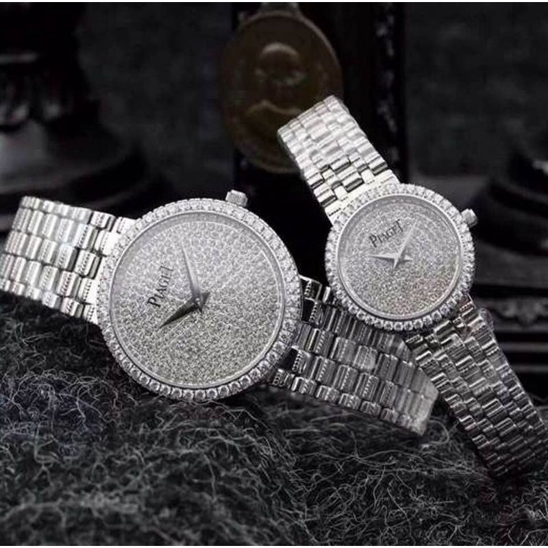 Đồng Hồ Nữ Piaget đính đá mặt tròn