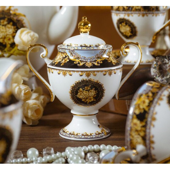 ấm chén sứ xương hoàng gia. ấm chén uống trà kèm hộp quà tặng cao cấp